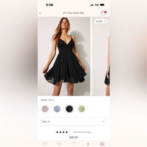 Size small free people dress in black only worn twice